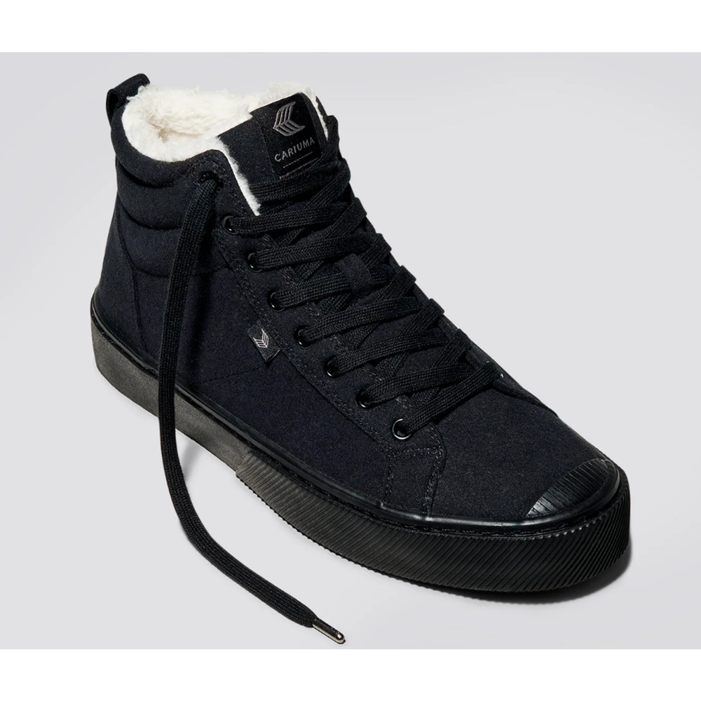 Cariuma OCA Therma High Sneaker Boots Mens 8.5 Womens 10 Black Suede NIB